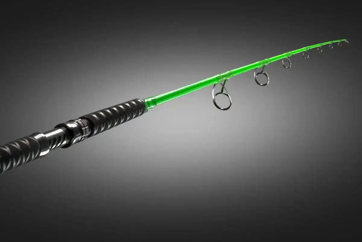At Night Fishing Pole Catch The Fever Hellcat Rod Green Hellcat