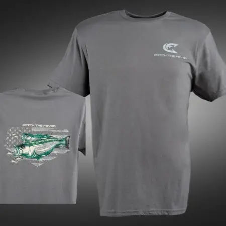 Grey Striper Short Sleeve T-Shirt