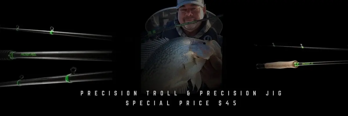 Catch The Fever Precision Troll and Precision Jig crappie fishing rods on special for $45